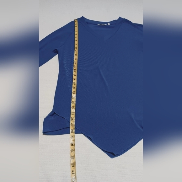 Soft Surroundings Madeline Tunic blue tunic V-neck, long sleeve Size PXL - Picture 9 of 11